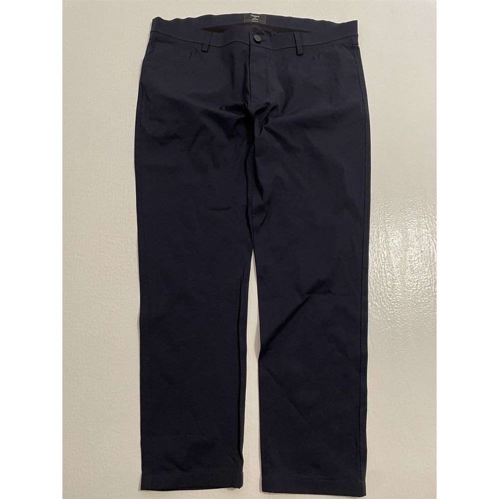 Theory 38 x 30 Navy Tech Raffi Neoteric Slim Fit‎ 5 Pocket Performance Pants